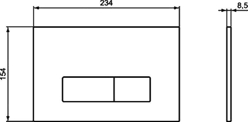 Кнопка смыва Ideal Standard Oleas белая  R0121AC - 3