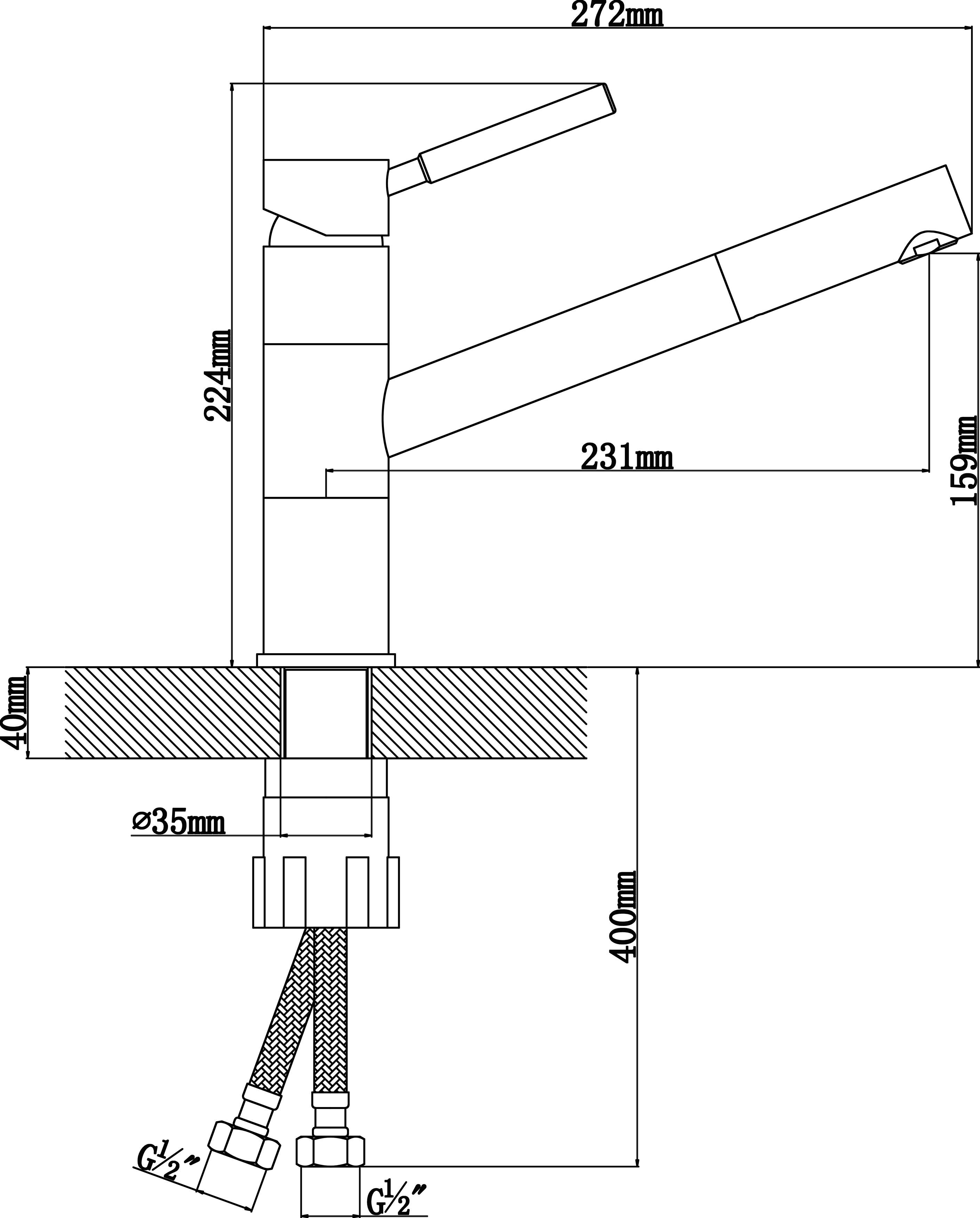 Смеситель Flortek ФИТА FK, цвет Капучино (FITA FK, Cappuccino)  314.18L.1223.306 - 1