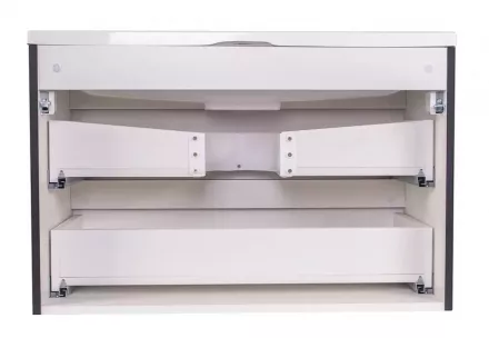 Тумба под раковину Style Line Бергамо мини 90 черная СС-00002366 - 2
