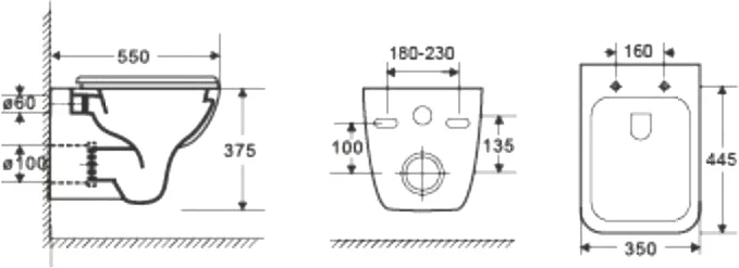 Комплект Weltwasser AMBERG 506 + KEHLBACH 004 GL-WT + AMBERG RD-MT CR 10000006805 - 6