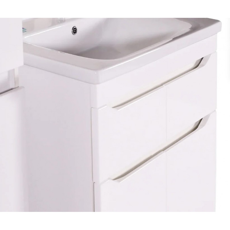 Тумба под раковину АСБ-Мебель Бари 9606 80-2.2 напольная белый - 1