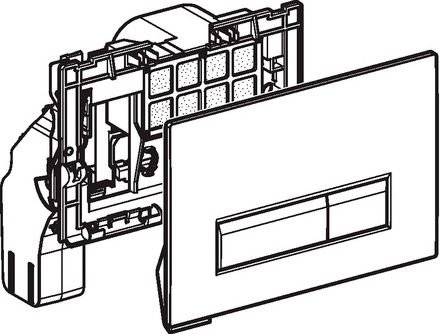 Кнопка смыва Geberit Sigma 40 115.600.SI.1 с системой удаления запахов - 3