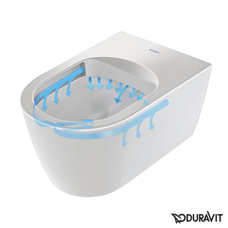 Унитаз подвесной Duravit Me by Starck с крышкой, белый (2529090000) - 1