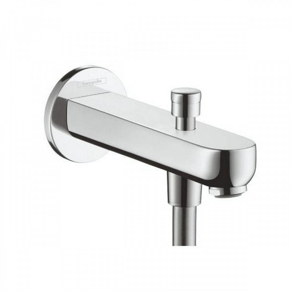 Излив на ванну 15,2 см с переключателем на душ Hansgrohe 31417000, хром - 0
