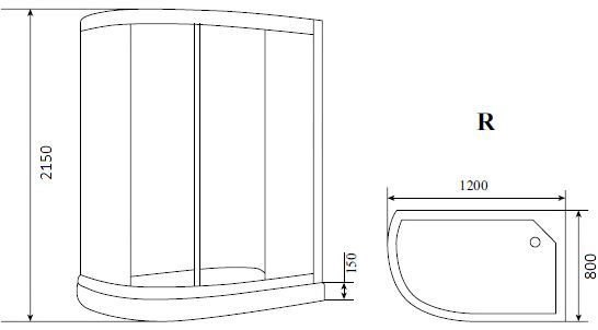 Душевая кабина Timo Eco TE-0702 R TE-0702R - 10