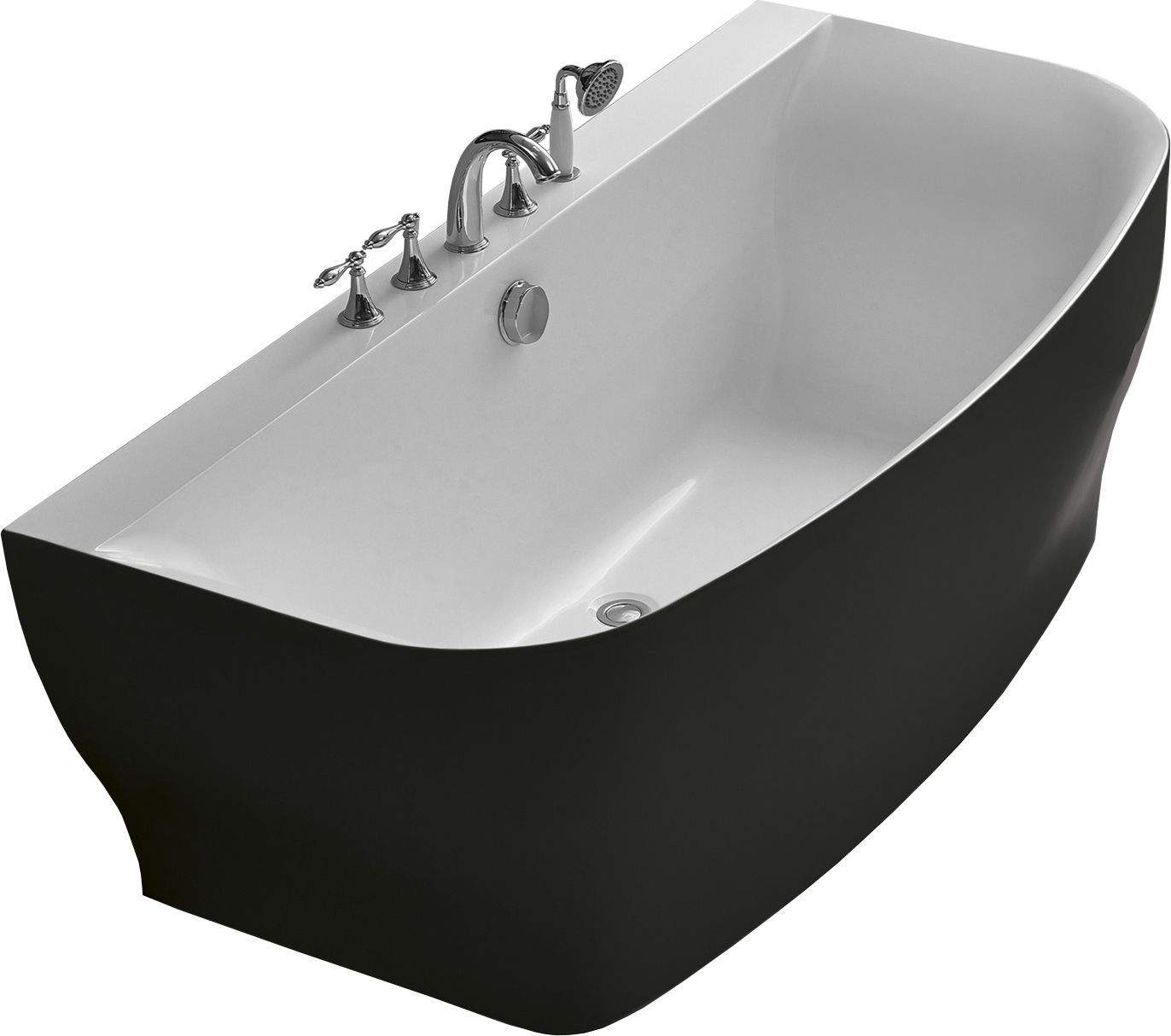 Акриловая ванна BelBagno BB74-NERO - 0
