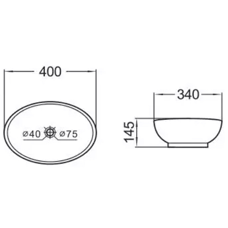 Накладная раковина Comforty 40 белая 00003126683 - 2