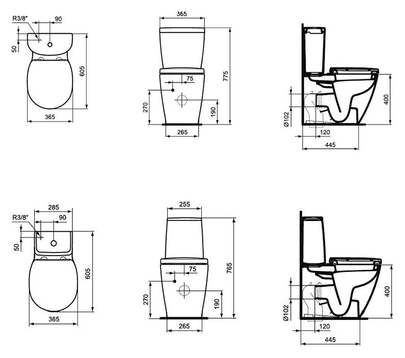 Унитаз компакт Ideal Standard Connect (E119601) - 4