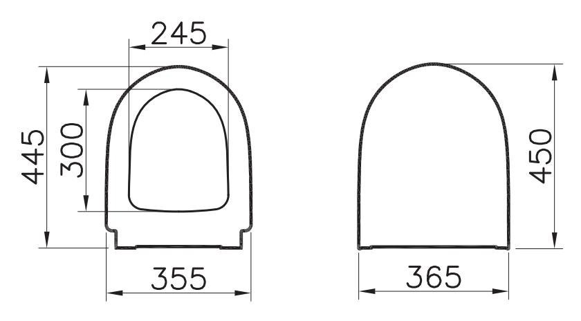 Сиденье для унитаза Vitra Sento  86-003-009 - 3