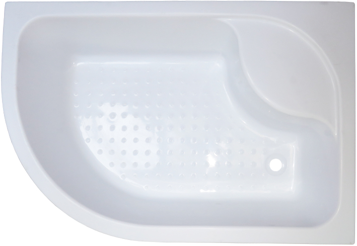 Душевой уголок Royal Bath ВК 120х80 R с поддоном профиль хром стекло прозрачное RB 8120BK-T-CH-R - 4