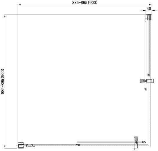 Душевой уголок Aquanet Delta Cube NPE1142 90x90 см 183212 - 10