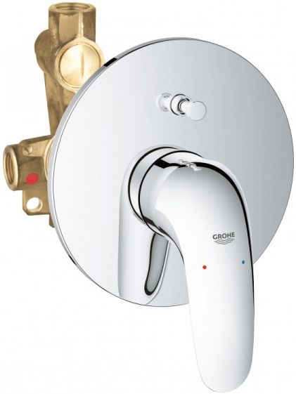 Смеситель Grohe Eurostyle 23730003 С ВНУТРЕННЕЙ ЧАСТЬЮ, для ванны с душем - 0