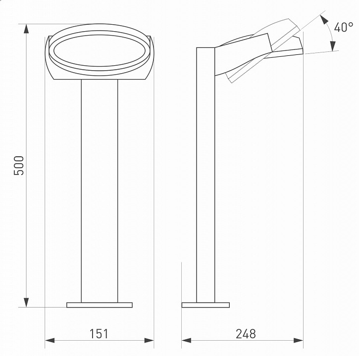 Уличный светодиодный светильник Arlight LGD-Eye-Boll-H500-6W Warm3000 029982 - 4