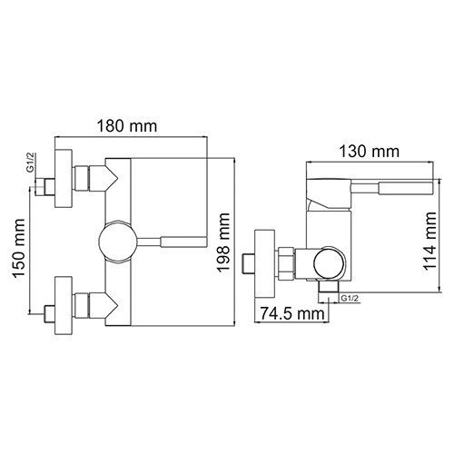 Смеситель Wasserkraft Main 4102 для душа - 2