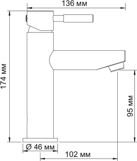 Смеситель Wasserkraft Main 4104 для раковины - 6