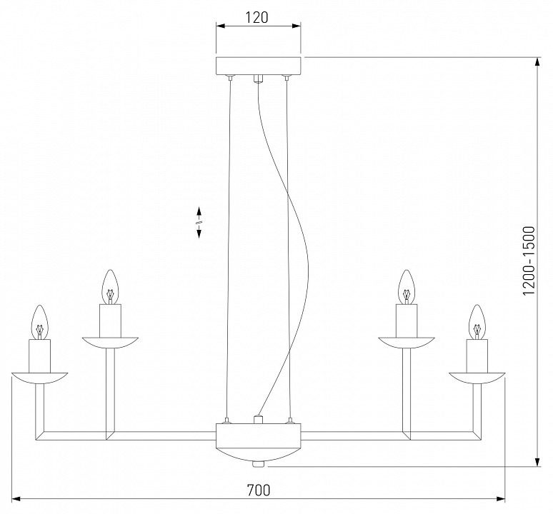 Подвесная люстра Eurosvet Cariso 60150/10 хром - 3