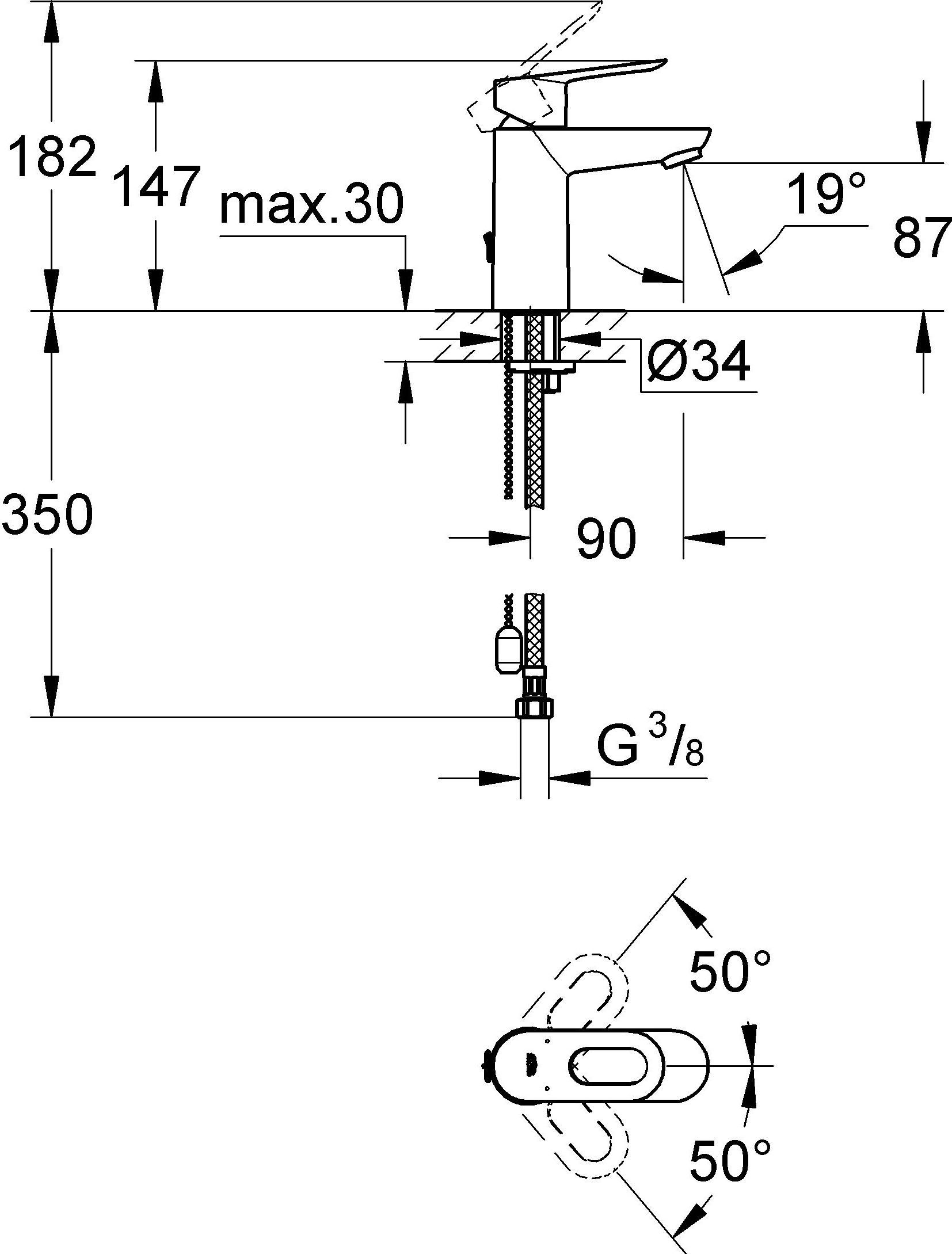 Смеситель Grohe BauLoop 23336000 для раковины - 3