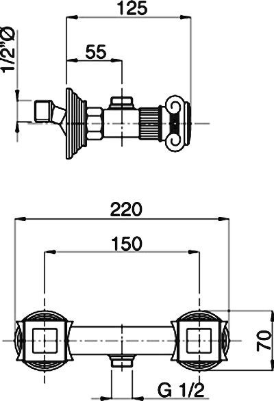 Смеситель Cezares Olimp DS 02 Sw для душа OLIMP-DS-02-Sw - 2