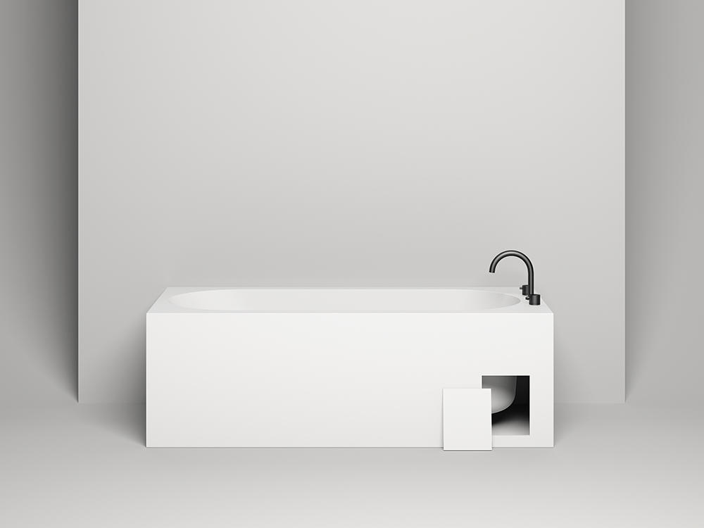 Ванна из искусственного камня Salini Ornella 170x75 102311MRH S-Sense, матовый, RAL снаружи - 3