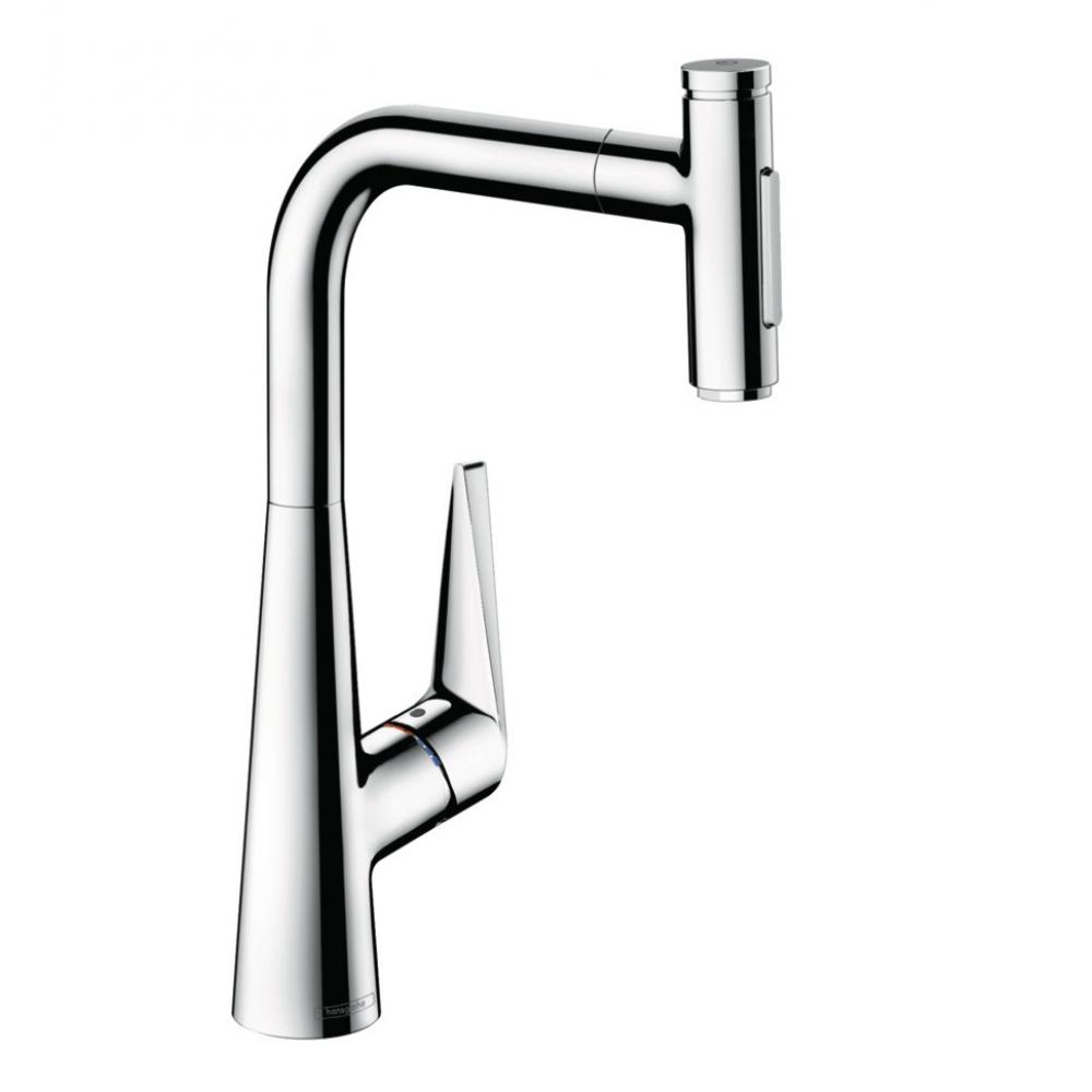 Кухонный смеситель однорычажный, 300, с вытяжным душем, 2jet, sBox Hansgrohe 73867000 - 0