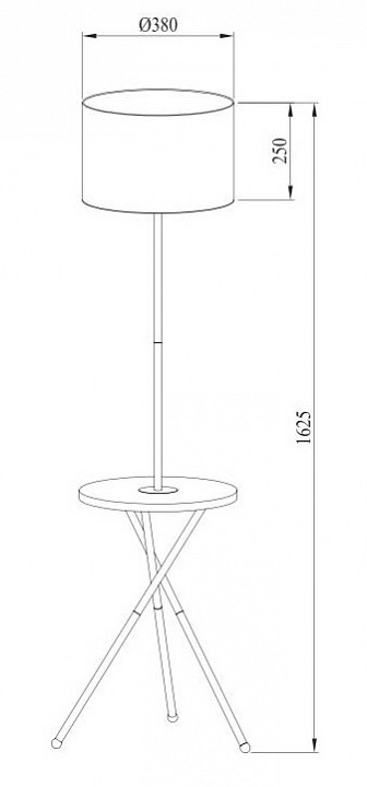 Торшер Arte Lamp Combo A2070PN-1BK - 1