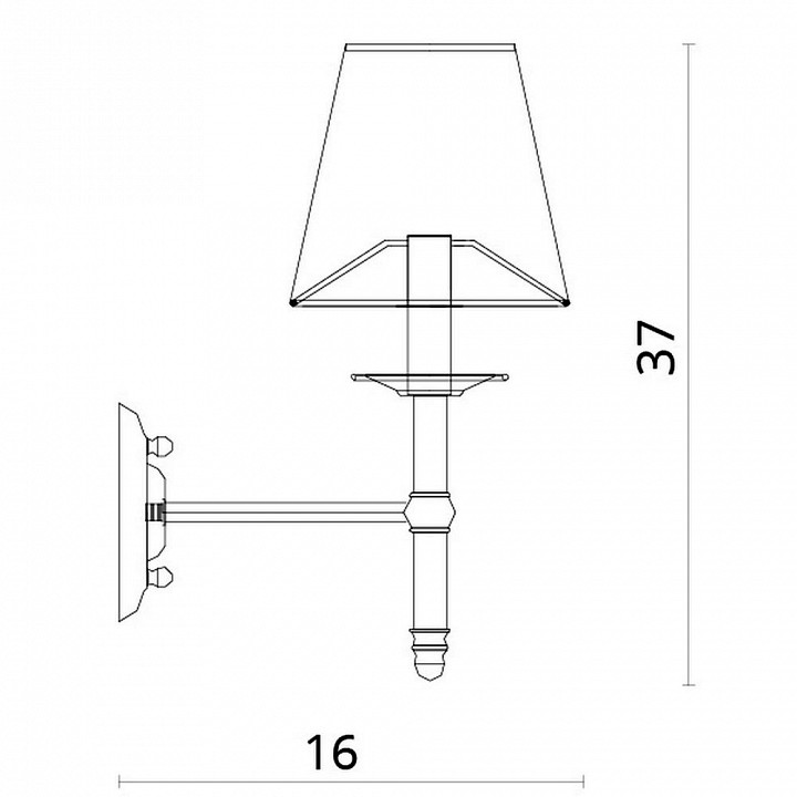 Бра Divinare Candela 1162/01 AP-1 - 2