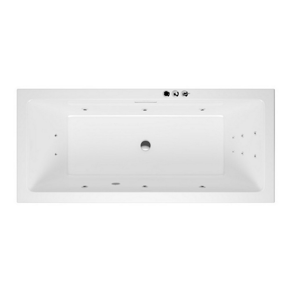 Ванна акриловая Excellent Heaven Slim Smart 160х75 с гидромассажем белый - хром WAEX.HEV16S.SMART.CR - 0