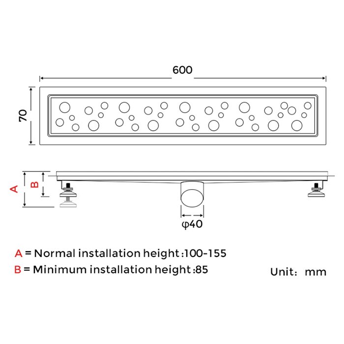 Душевой трап Gappo G86007-2 - 1