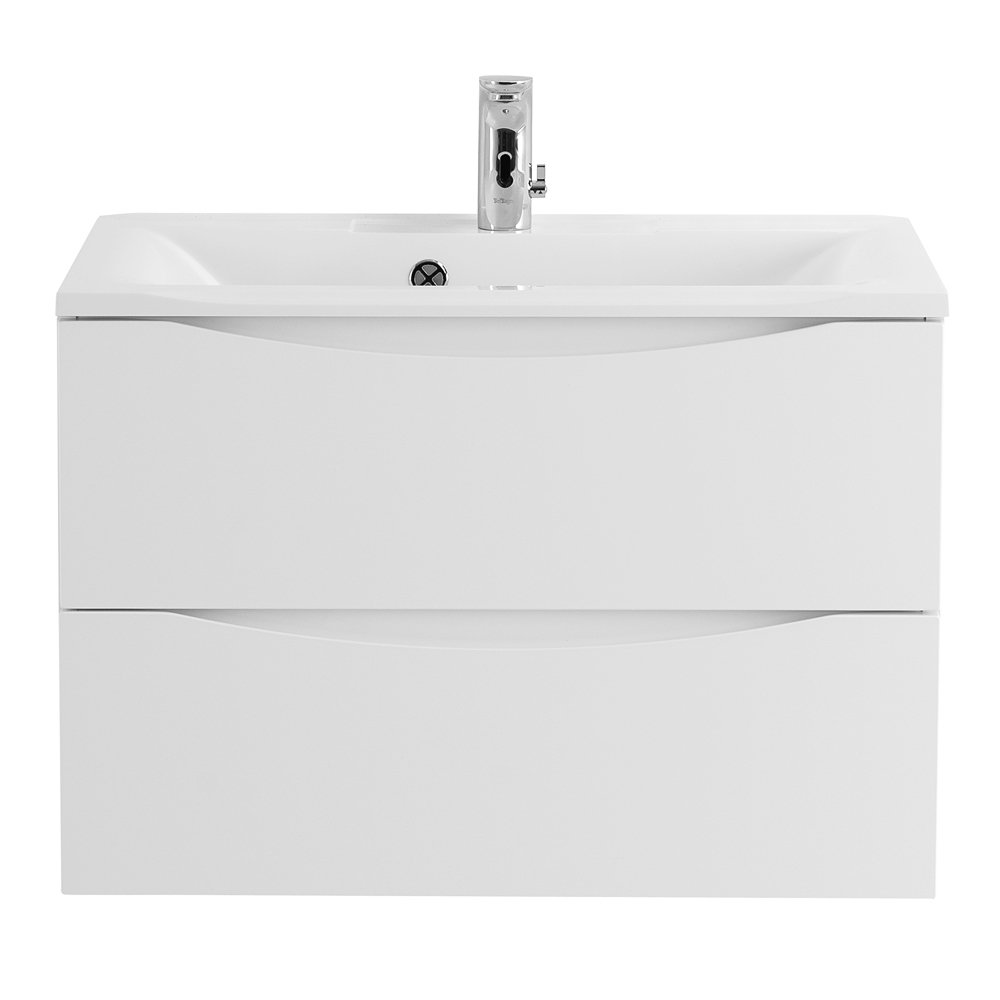 Тумба с раковиной Belbagno Marino 75 белый матовый - 0