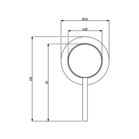 Смеситель для раковины встраиваемый Villeroy&Boch Dawn черный матовый TVW10619A151K5 - 1