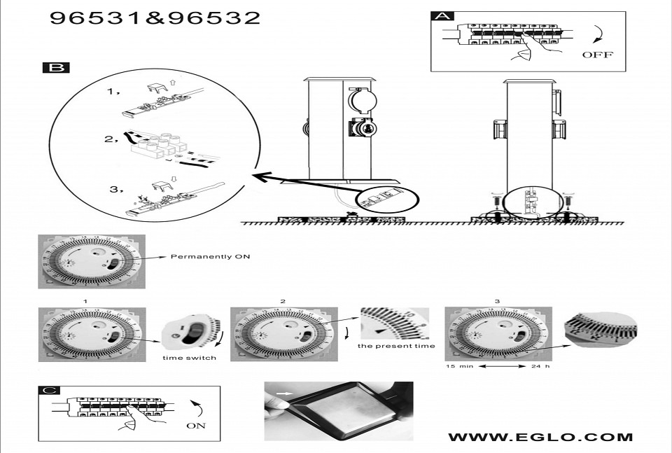 Блок розеток наземный Eglo ПРОМО Park T 96351 - 1