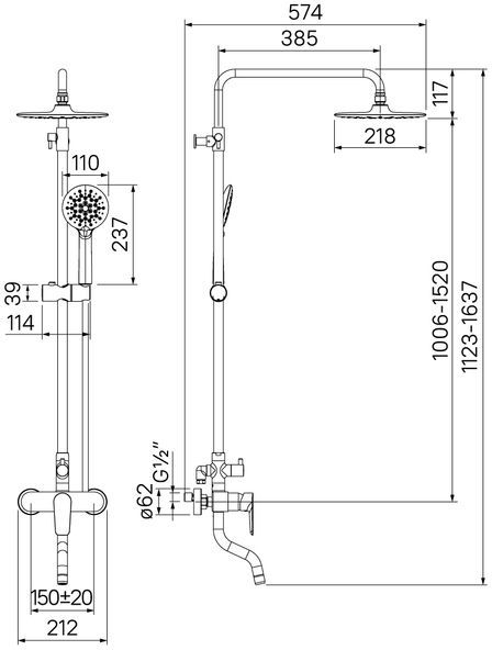 Душевая стойка Iddis Cloud CLOSB00i06 - 5