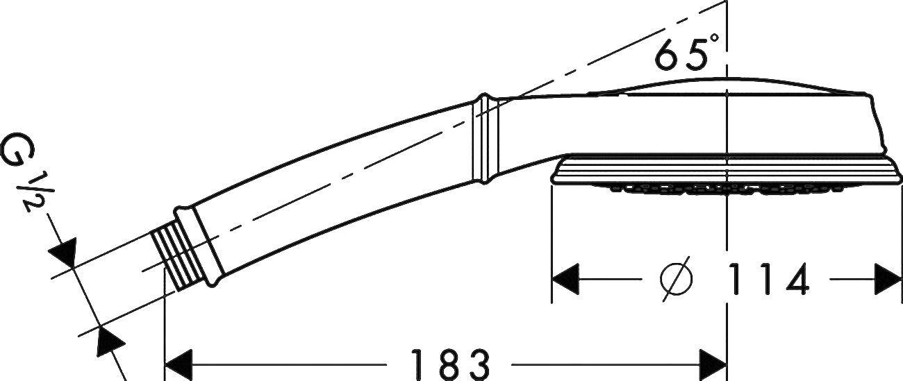 Душевая лейка Hansgrohe Croma 100 Multi Classic 28539000 - 4