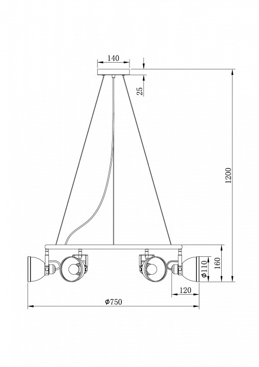 Подвесная люстра Freya Roslyn FR4003PL-06W - 3