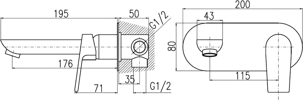 Смеситель для раковины Rav Slezak Colorado белый - золото CO135BZ - 1