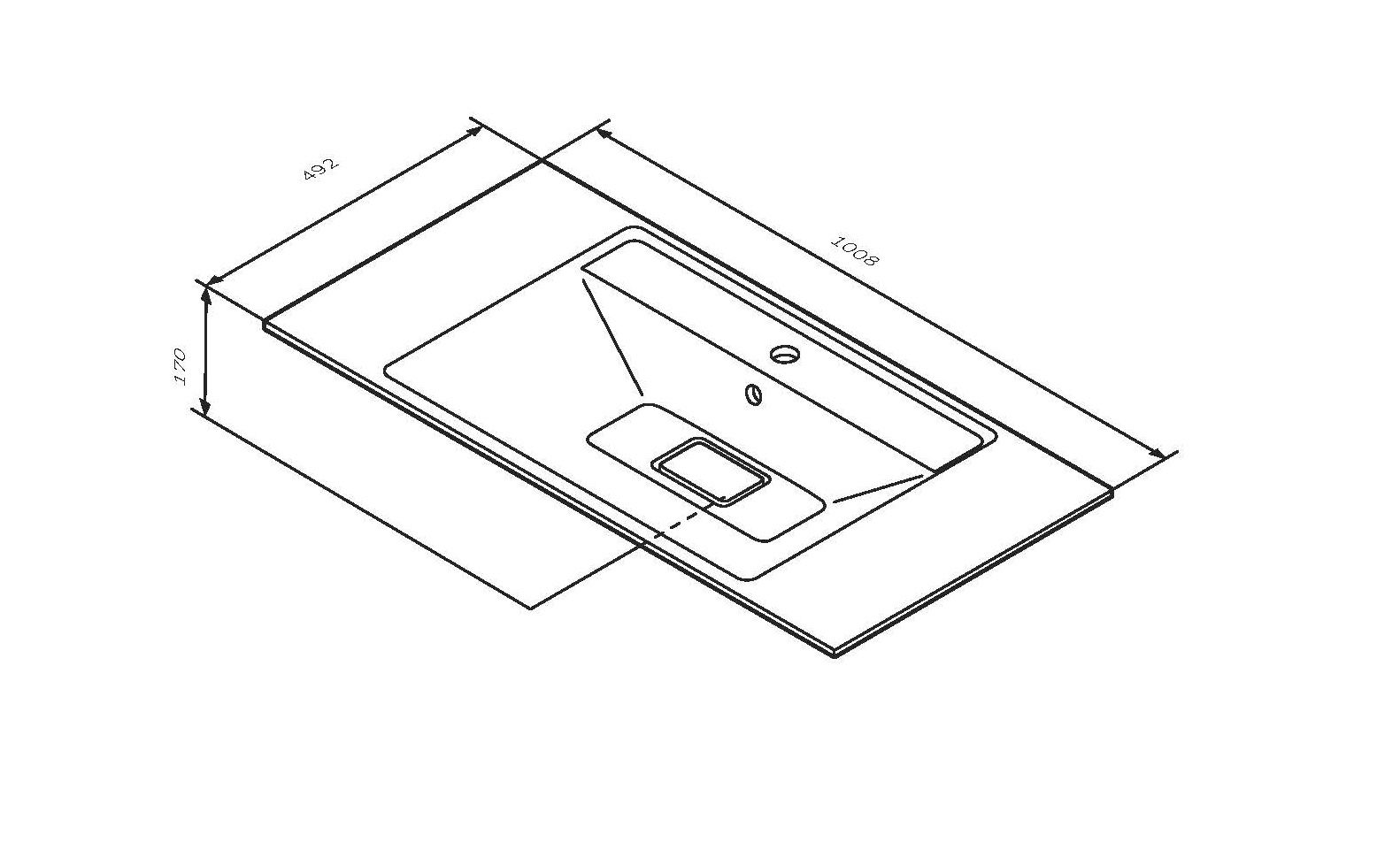 Мебельная раковина AM.PM Inspire 2.0 100 белая M50AWPX1001WG - 2