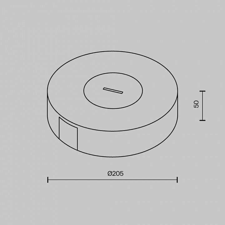 Основание для трека-ремня Maytoni Accessories for system Parity TRA130SC-1B - 3