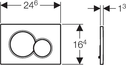 Кнопка смыва Geberit Sigma 01 115.770.11.5 белая - 2