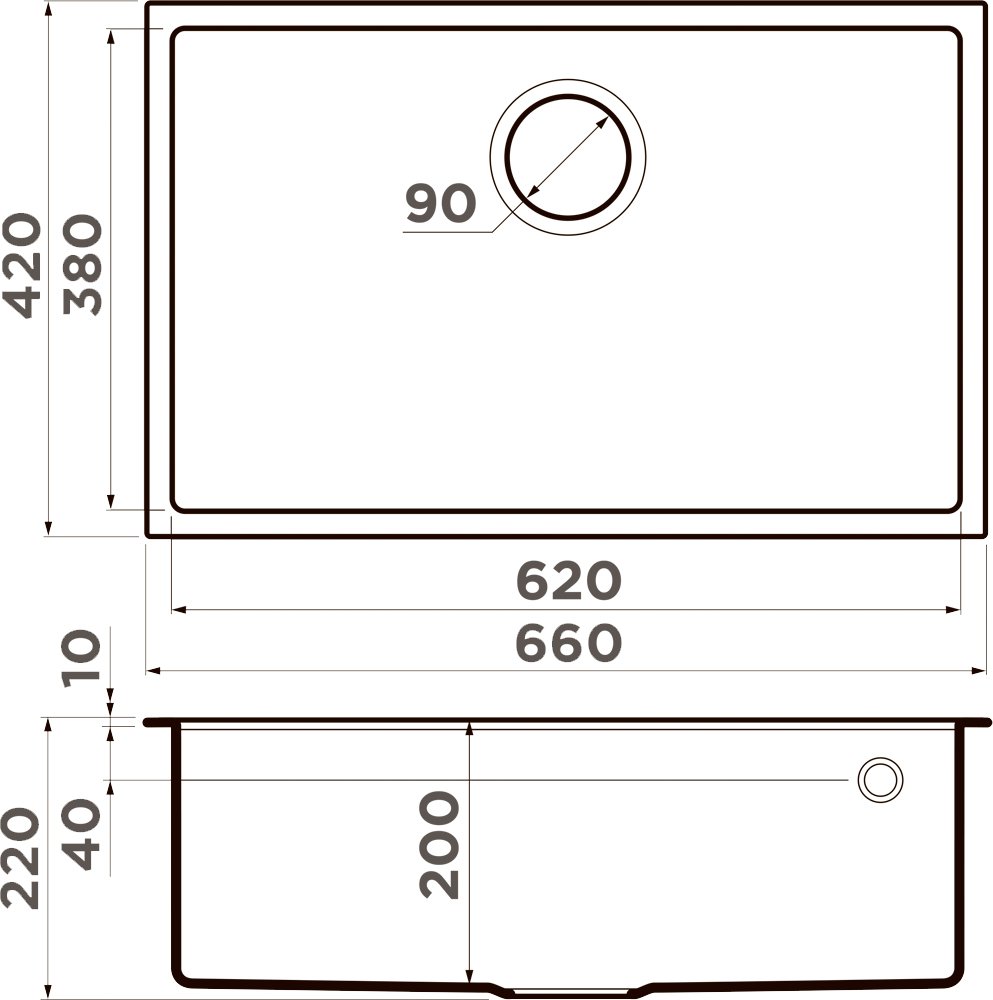 Мойка кухонная Omoikiri Tedori 66-U белая 4993975 - 2