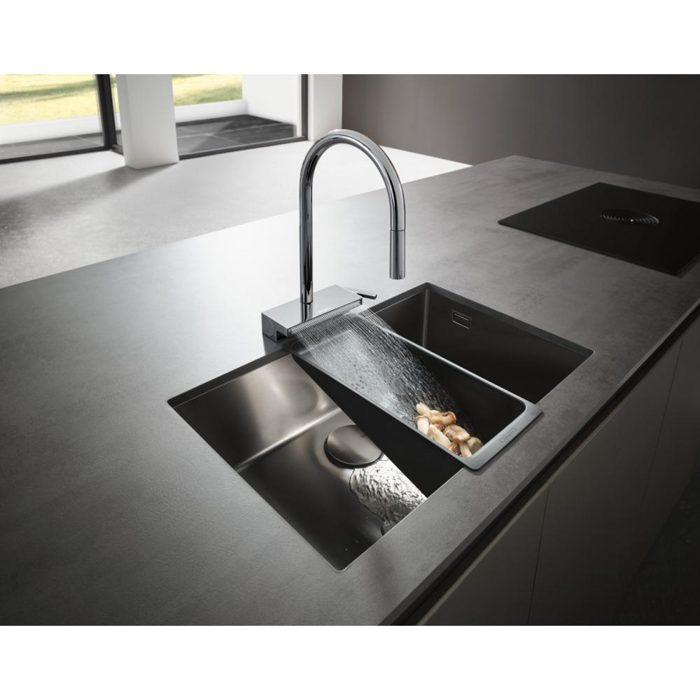 Кухонный смеситель однорычажный, 170, с вытяжным душем, 3jet Hansgrohe 73837800 - 3