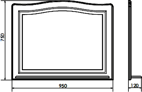 Зеркало Comforty Павия 100 00004147986 - 2