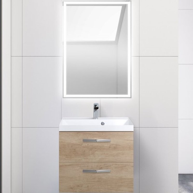 Тумба с раковиной Belbagno Aurora 60 светлое дерево - 2