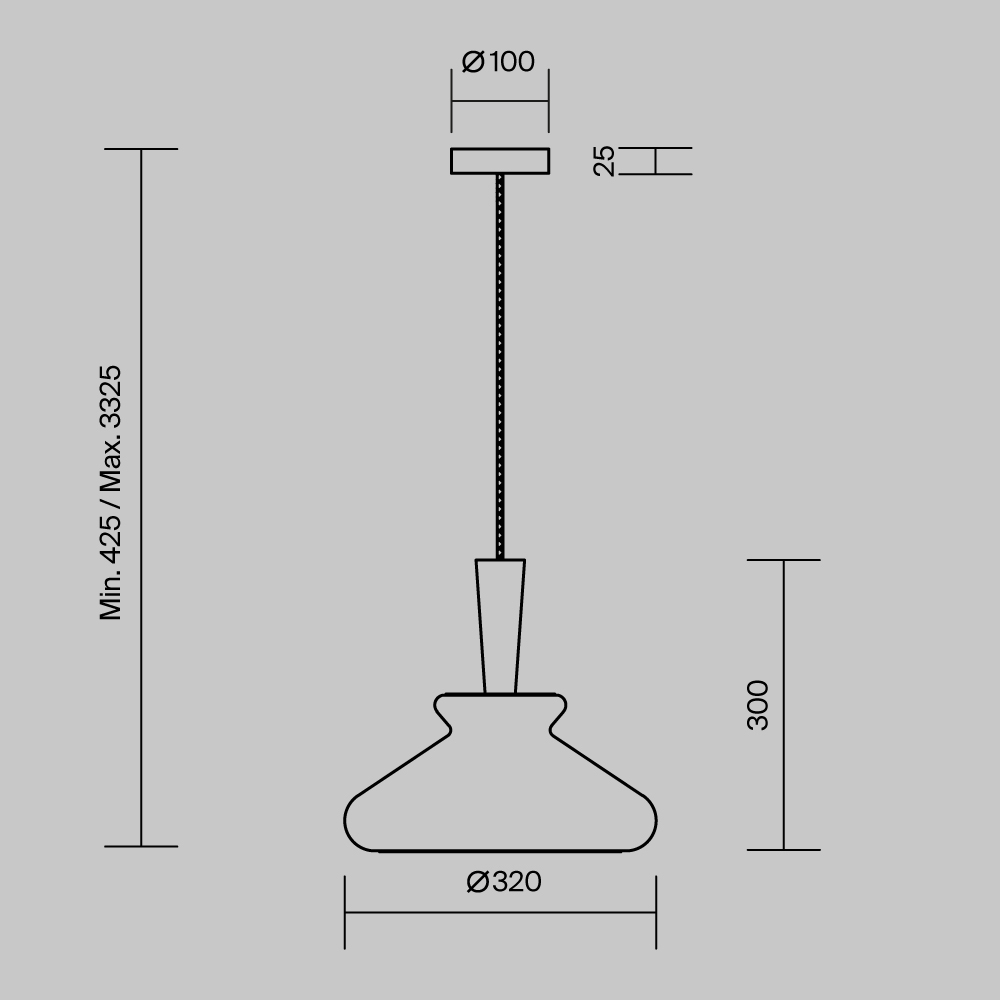 Подвесной светильник Maytoni MOD405PL-01W - 1