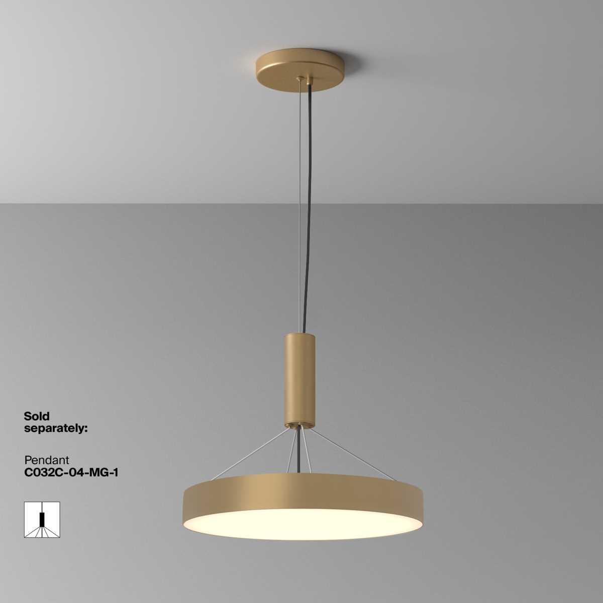 Потолочный светодиодный светильник Maytoni Zon C032CL-45W3K-RD-MG - 2