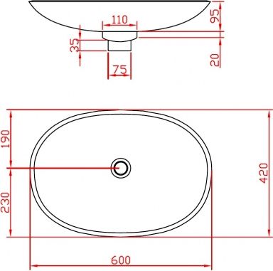 Подвесная раковина ArtCeram La Fontana  LFL001 01;00 - 6