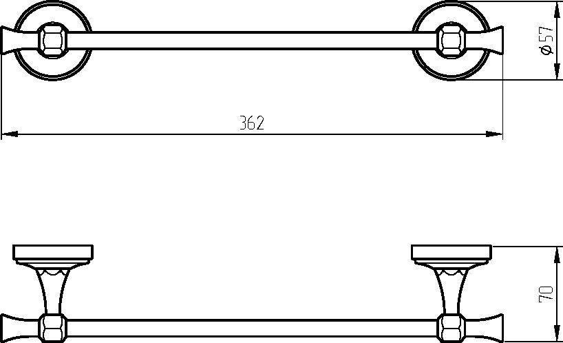 Полотенцедержатель Migliore Fortuna 27663 золото - 1