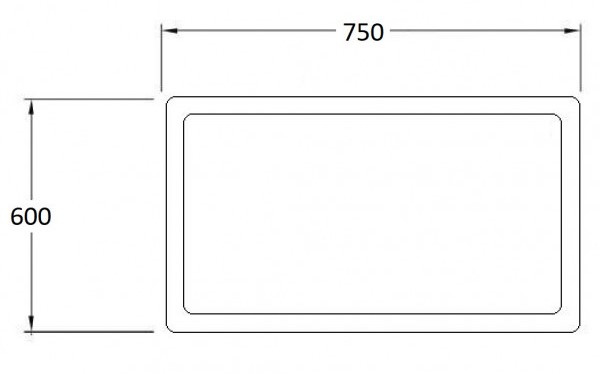 Зеркало SanVit Кристалл 75 с подсветкой zkris075 - 4