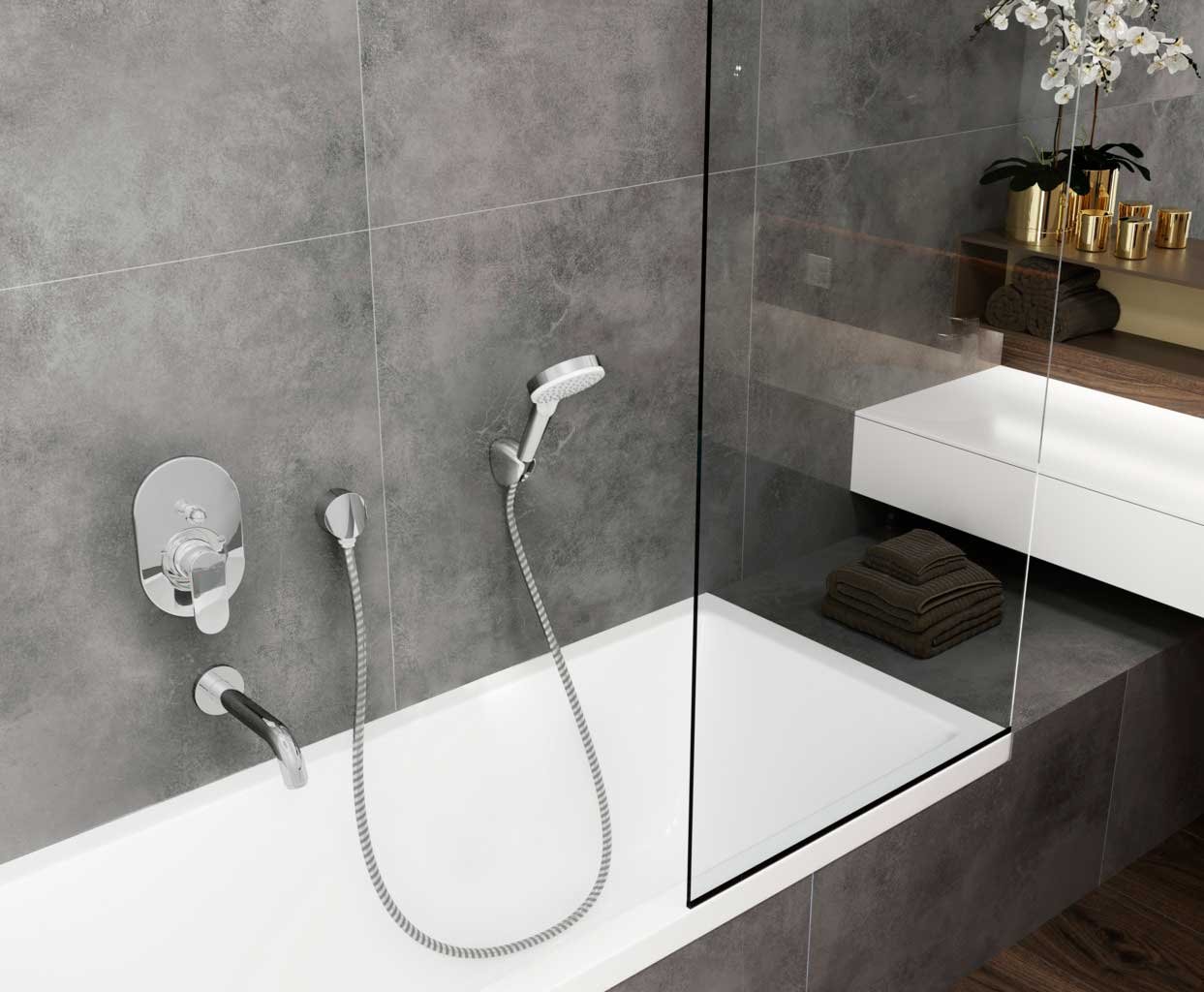 Смеситель Hansgrohe Vernis Blend 71449000 для ванны с душем, хром - 1