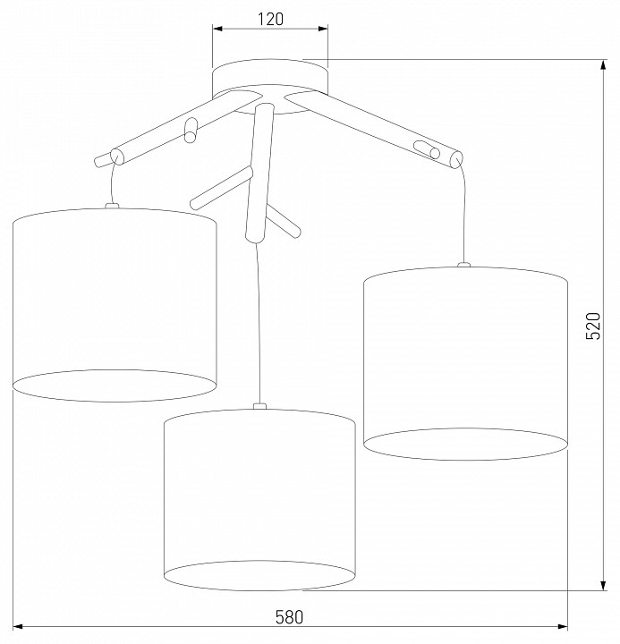 Подвесная люстра TK Lighting Albero 6553 Albero White - 1