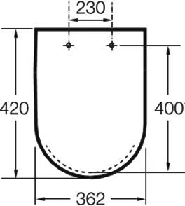 MERIDIAN-N Сиденье с крышкой к подвесн.480мм и напол.600мм, микролифт 8012AC00B - 1